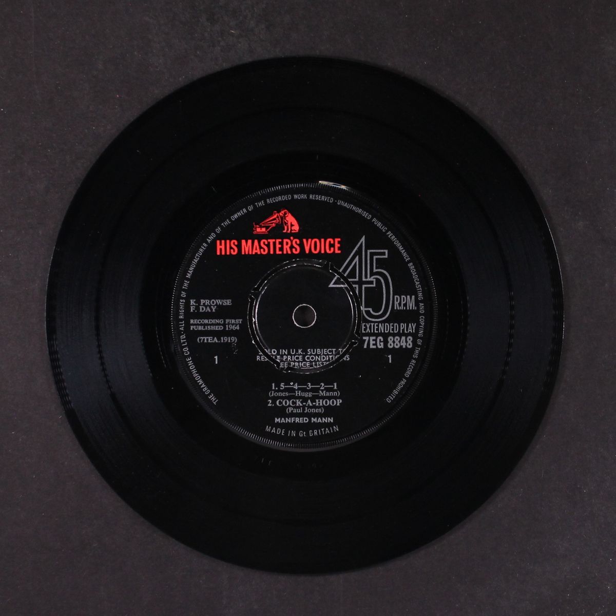 cock a hoop with 5-4-3-2-1 by MANFRED MANN