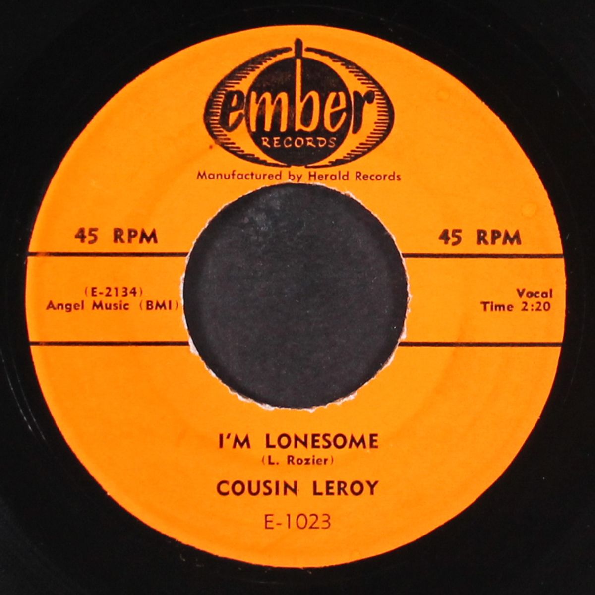 i'm lonsome / up the river by COUSIN LEROY