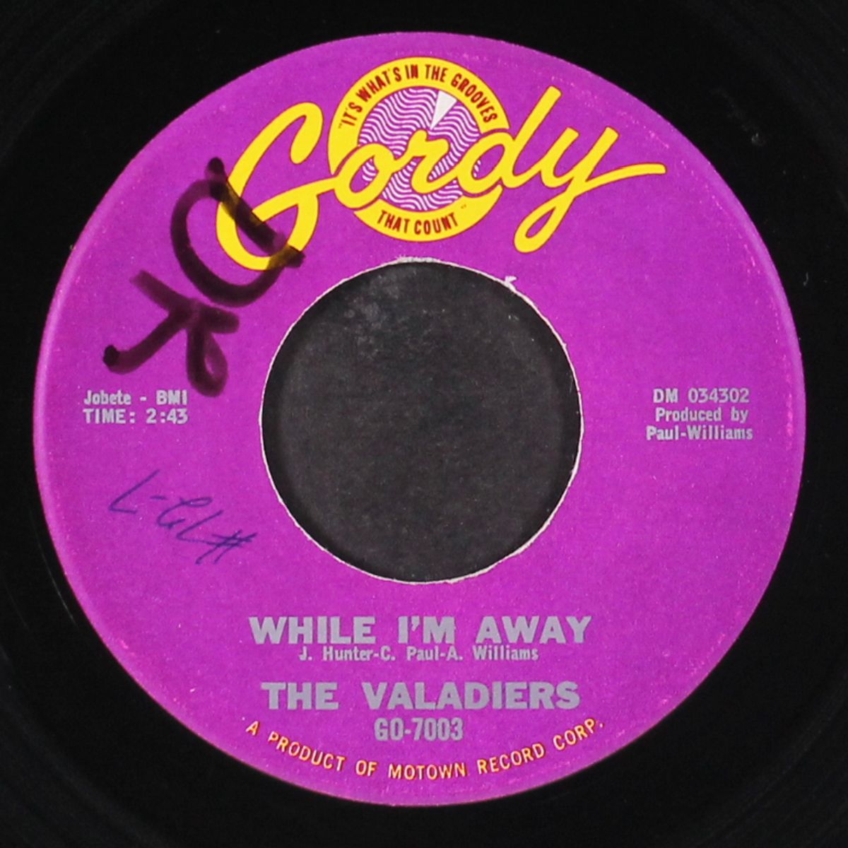 while i'm away / because i love her by VALADIERS