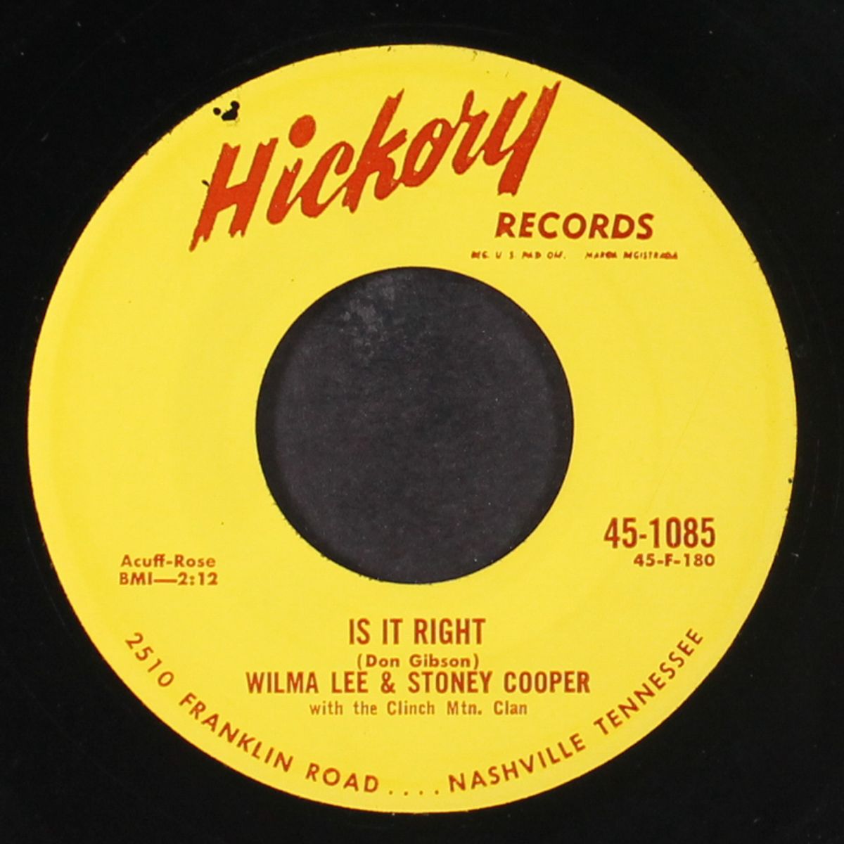 come walk with me / is it right by WILMA LEE & STONEY COOPER