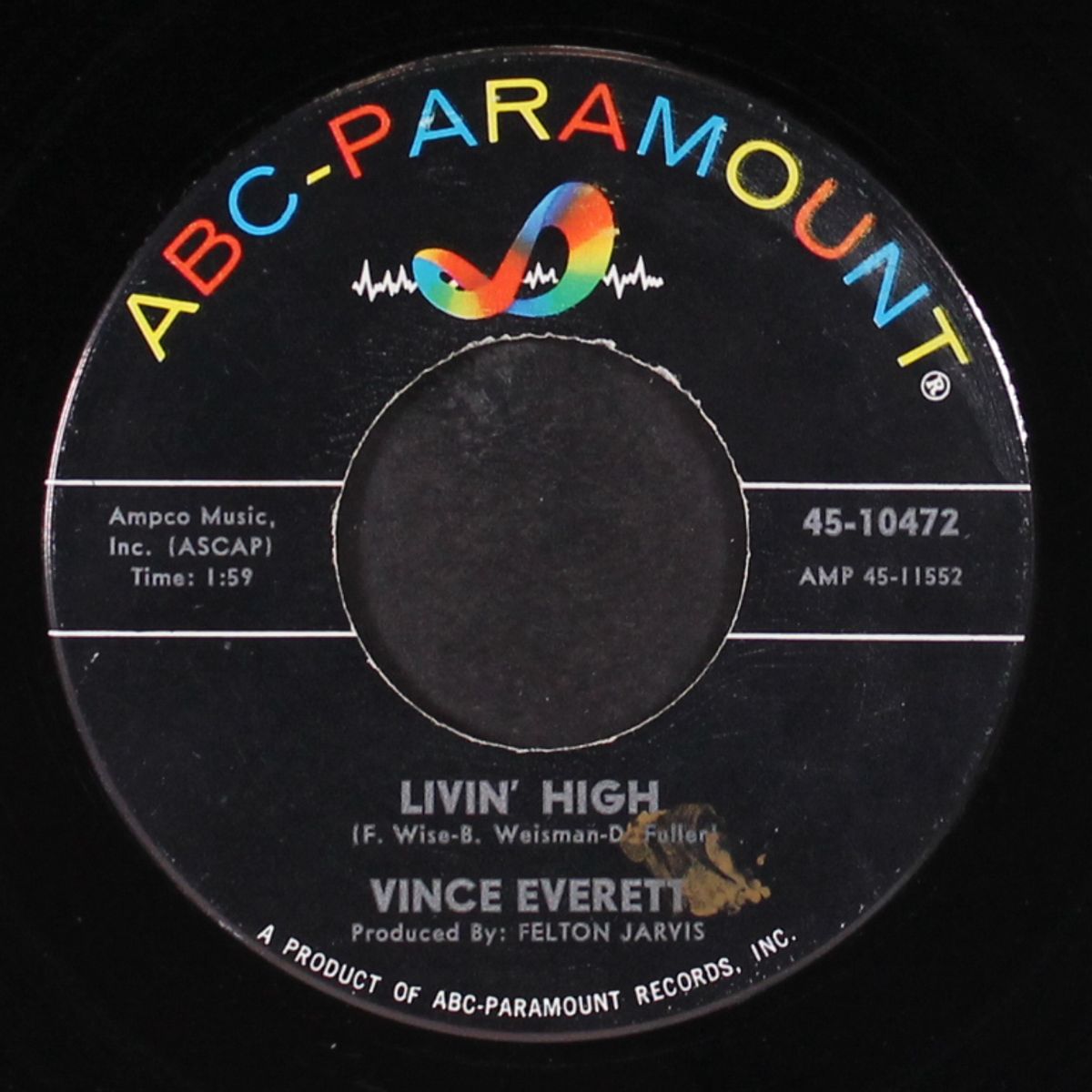 baby let's play house / livin' high by VINCE EVERETT