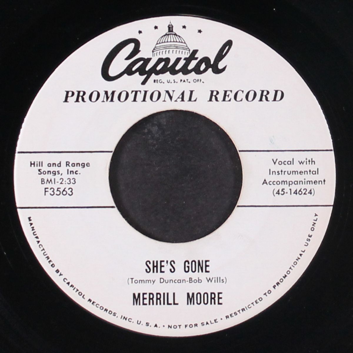 gotta gimme what'cha got / she's gone by MERRILL MOORE