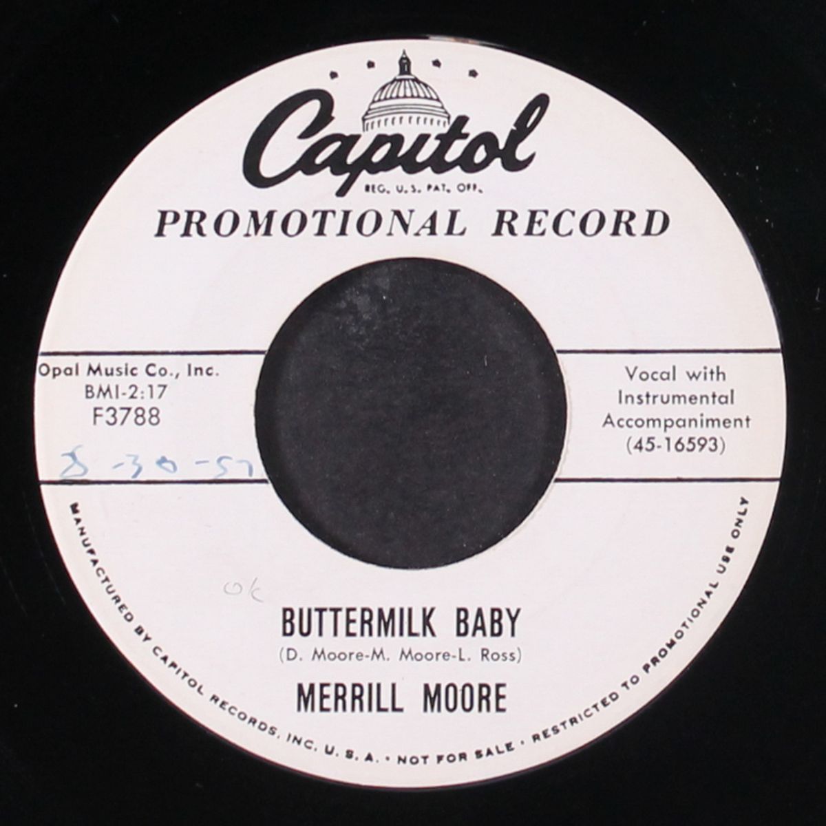 buttermilk baby / nursery rhyme blues by MERRILL MOORE
