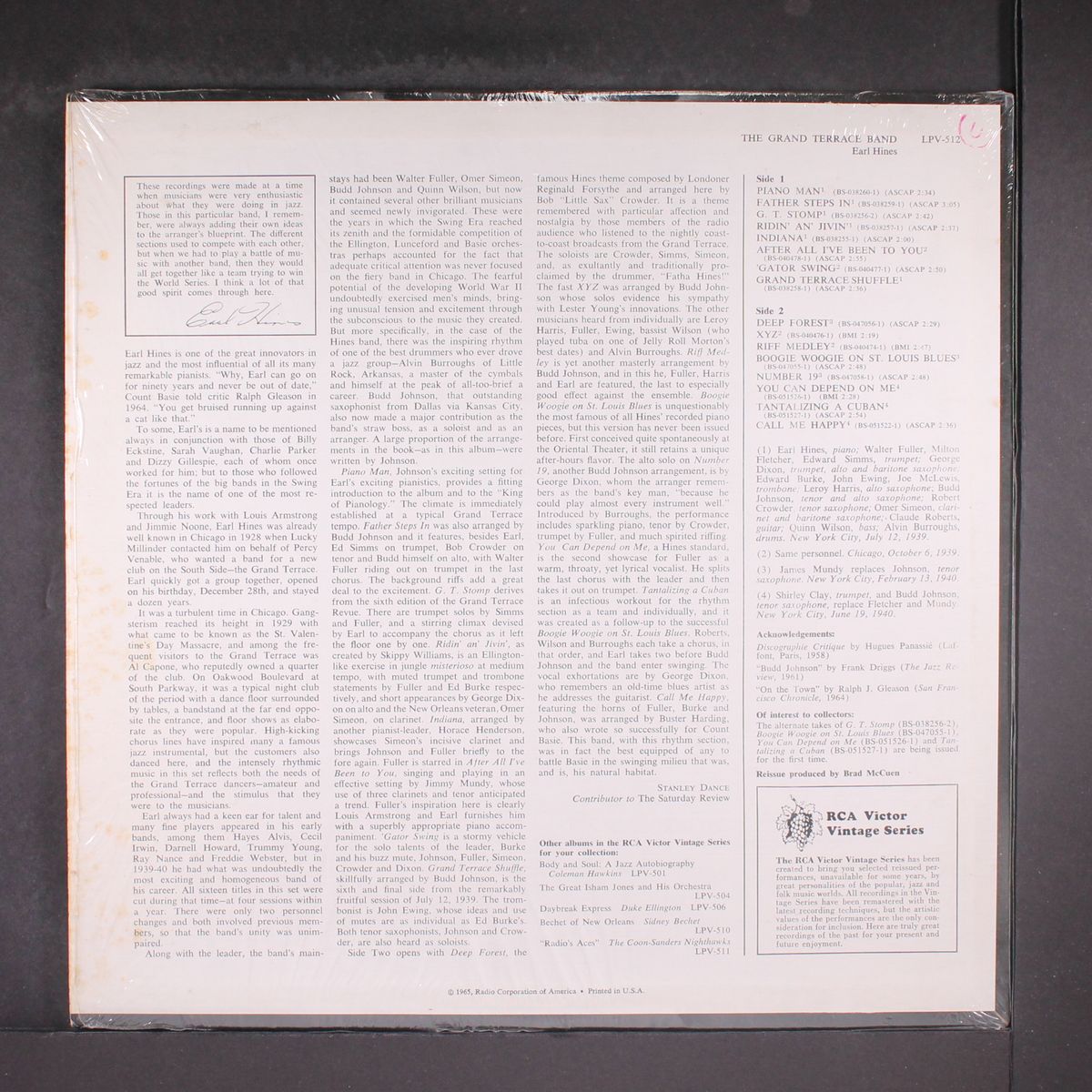 grand terrace band by EARL HINES