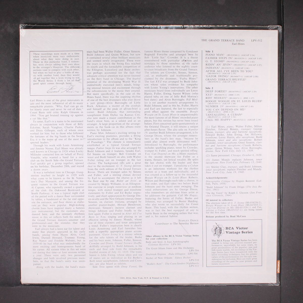 grand terrace band by EARL HINES