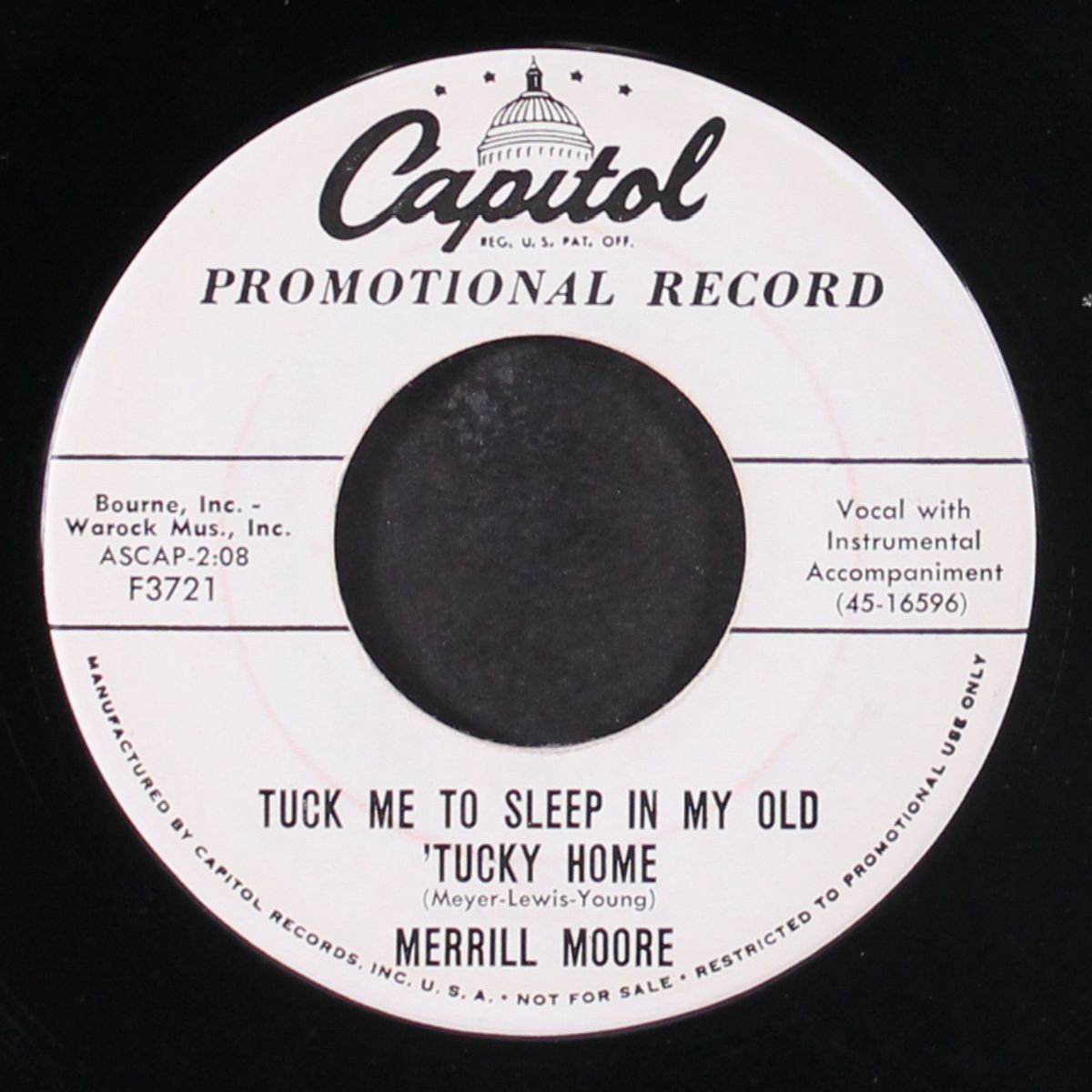 barrel house bessie / tuck me to sleep in my old 'tucky home by MERRILL MOORE