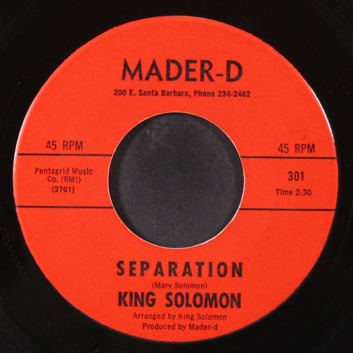 separation / little dab will do it by KING SOLOMON