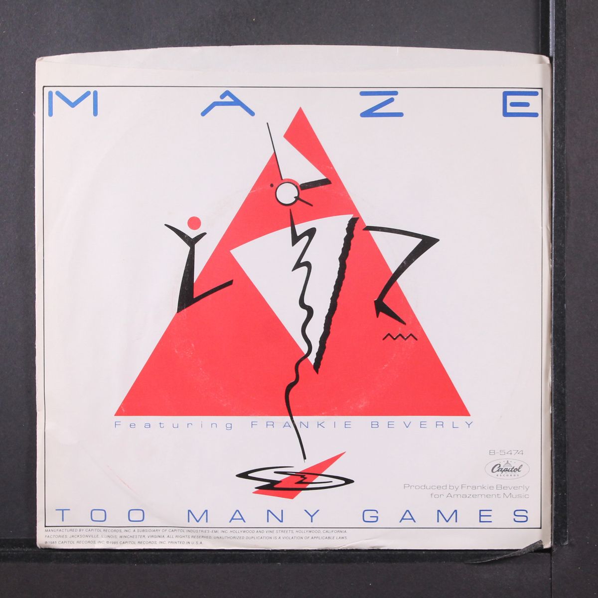 too many games by MAZE W/ FRANKIE BEVERLY