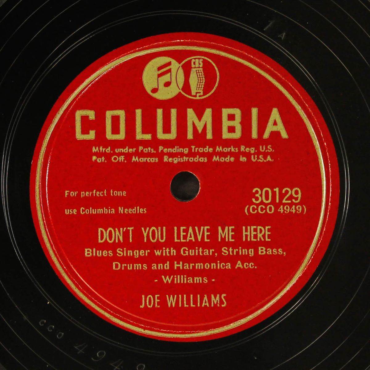king biscuit stomp / don't you leave me here by JOE WILLIAMS