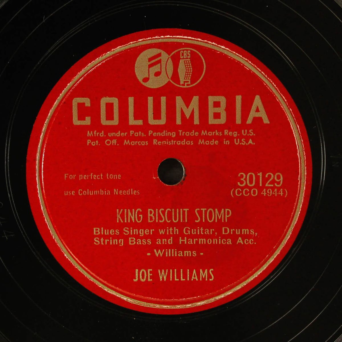 king biscuit stomp / don't you leave me here by JOE WILLIAMS
