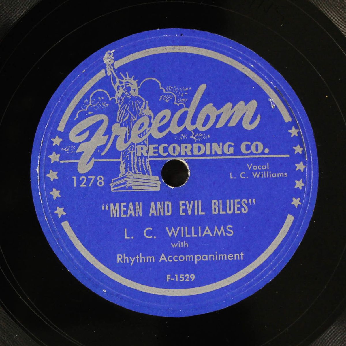 all through my dreams / mean and evil blues by L.C. WILLIAMS