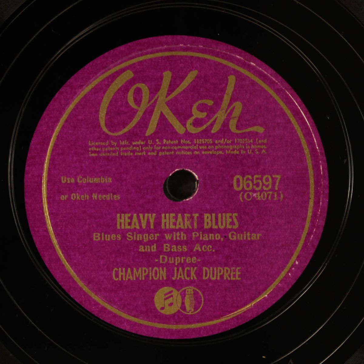 big time mama / heavy heart blues by CHAMPION JACK DUPREE
