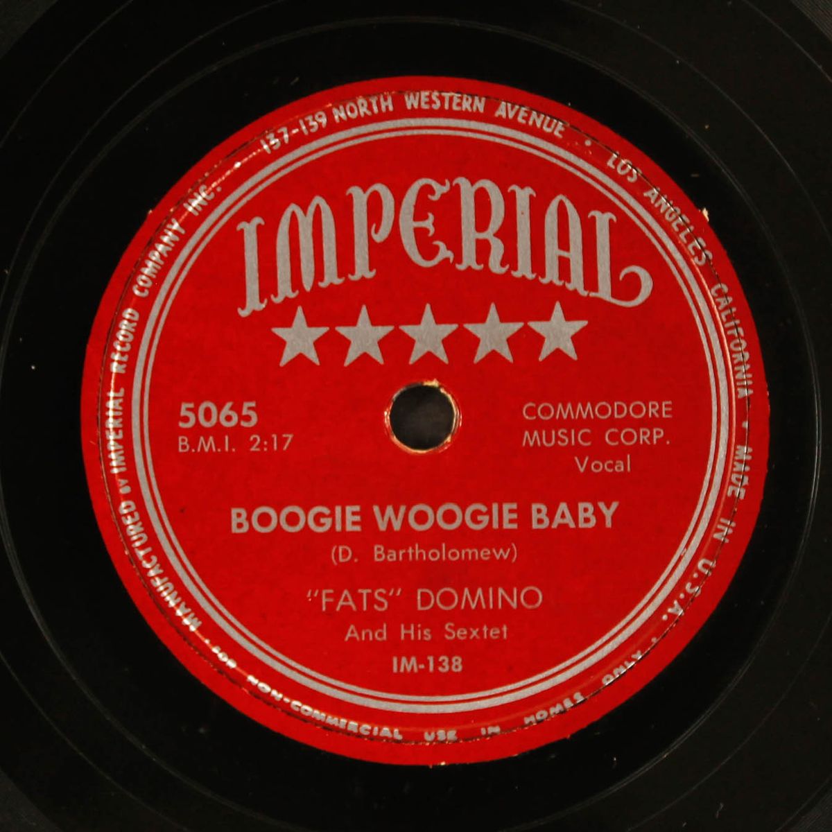 little bee / boogie woogie baby by FATS DOMINO