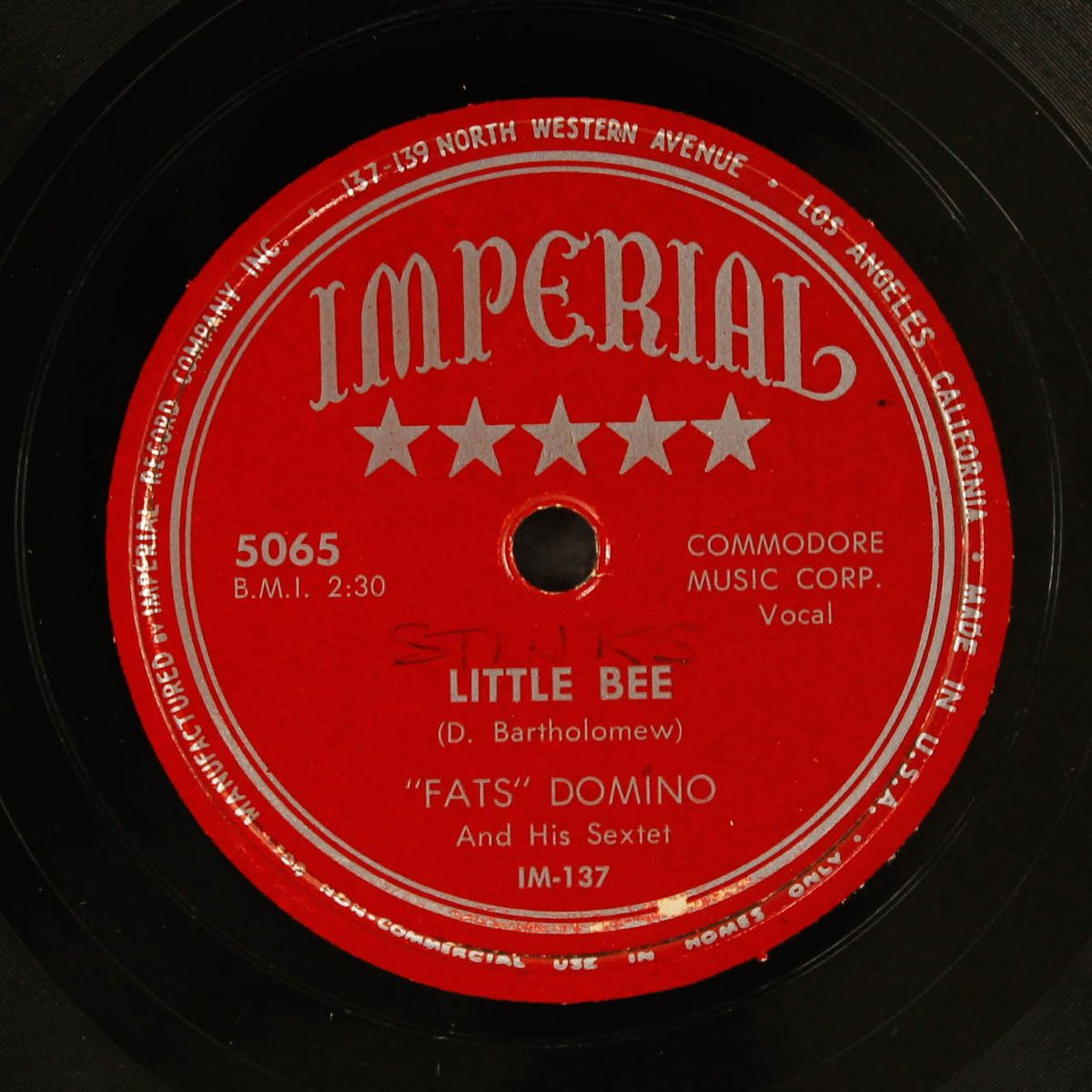 little bee / boogie woogie baby by FATS DOMINO
