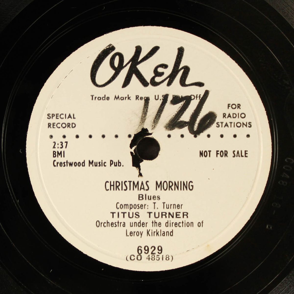 christmas morning / be sure you know by TITUS TURNER