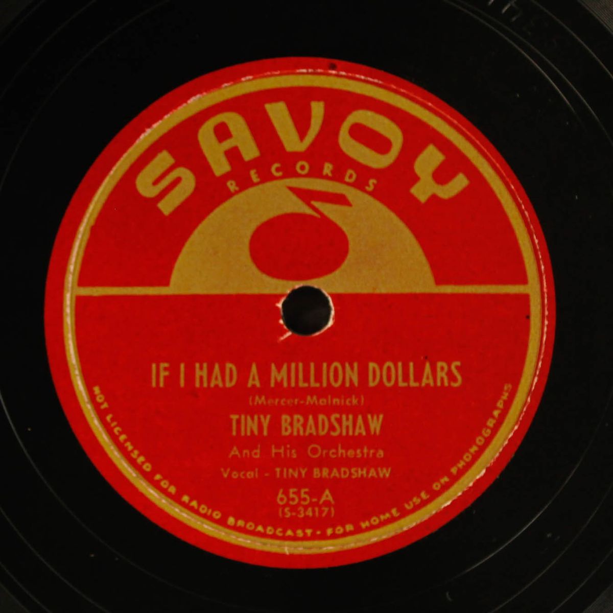 if i had a million dollars / take the hands off the clock by TINY BRADSHAW