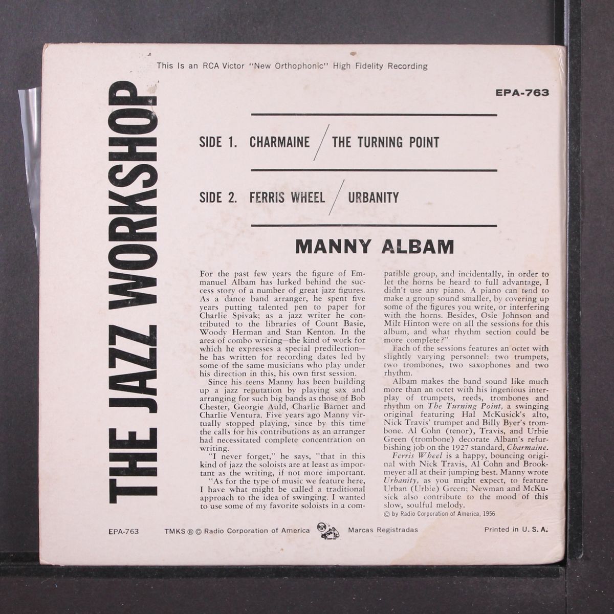 jazz workshop by MANNY ALBAM