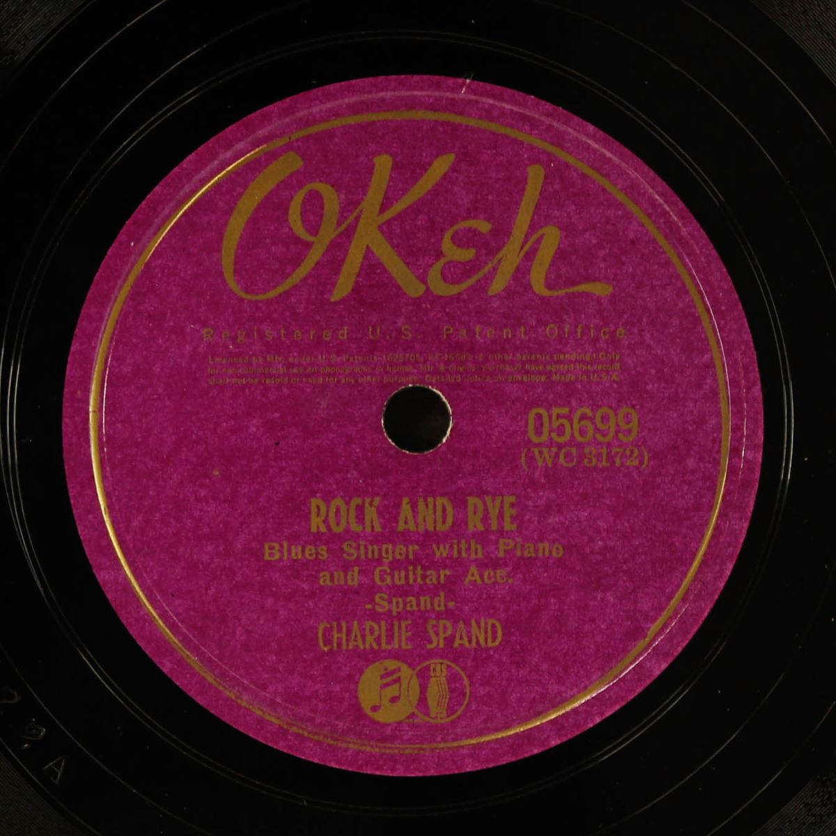 rock and rye / alabama blues by CHARLIE SPAND