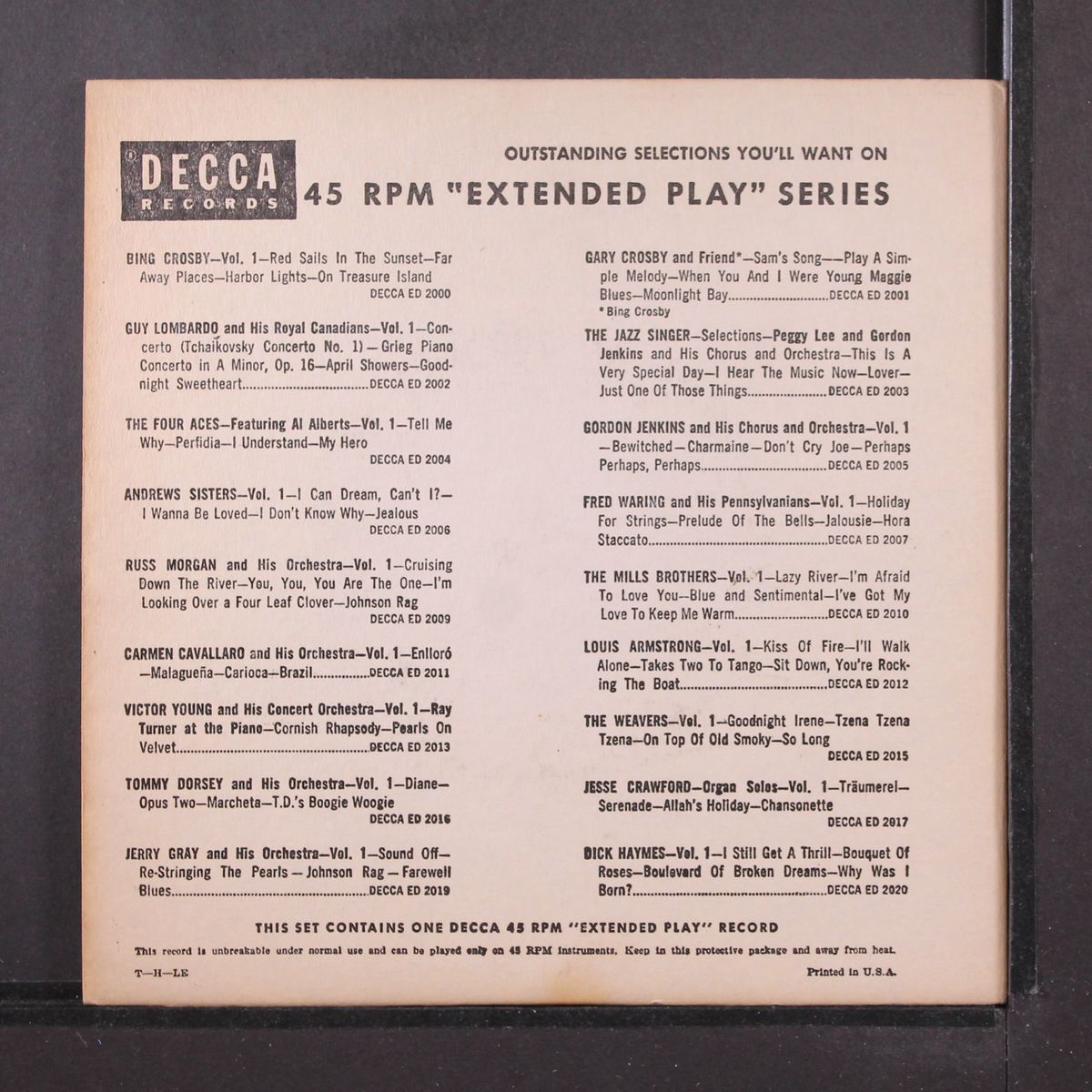 vol. 1 by ANDREWS SISTERS