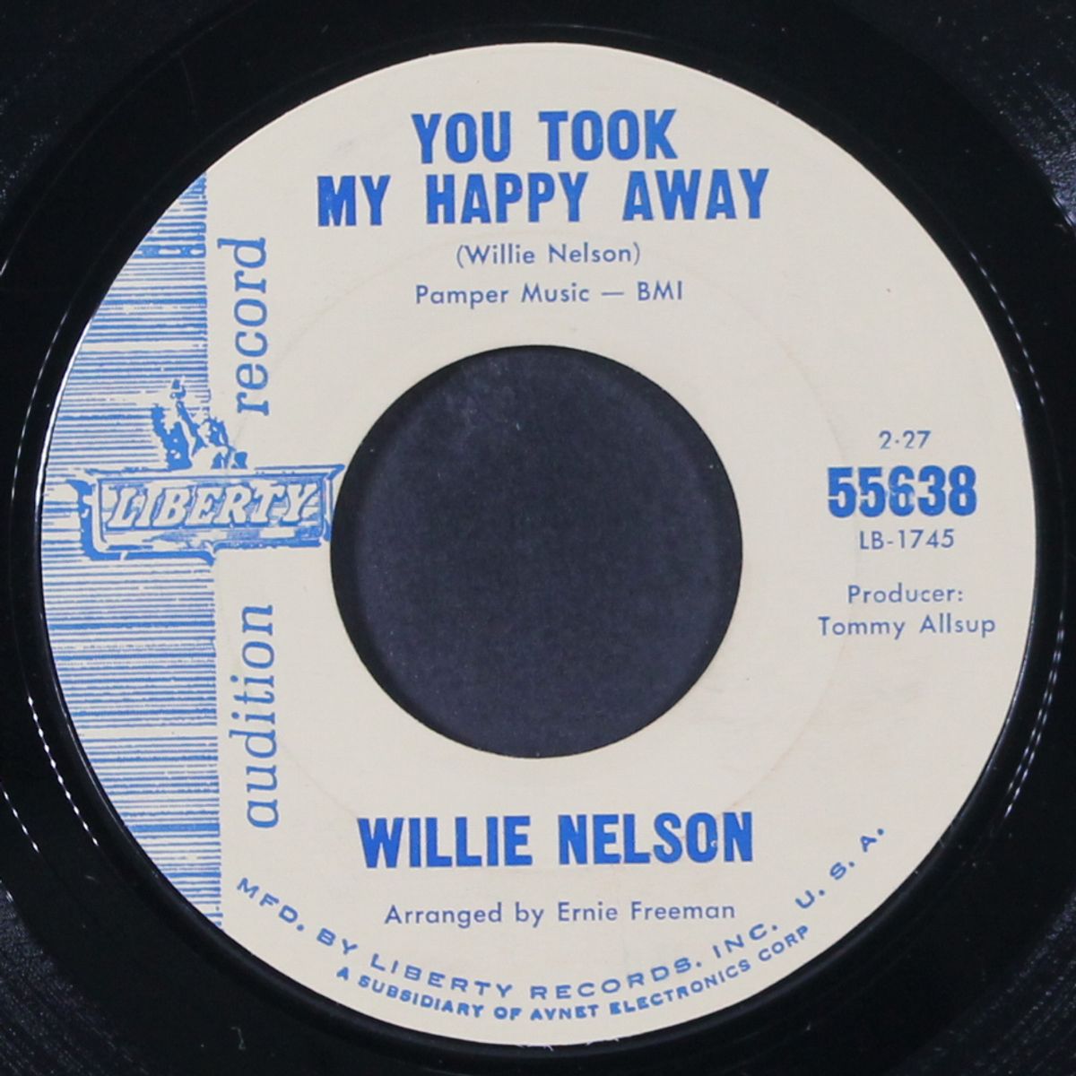 you took my happy away by WILLIE NELSON