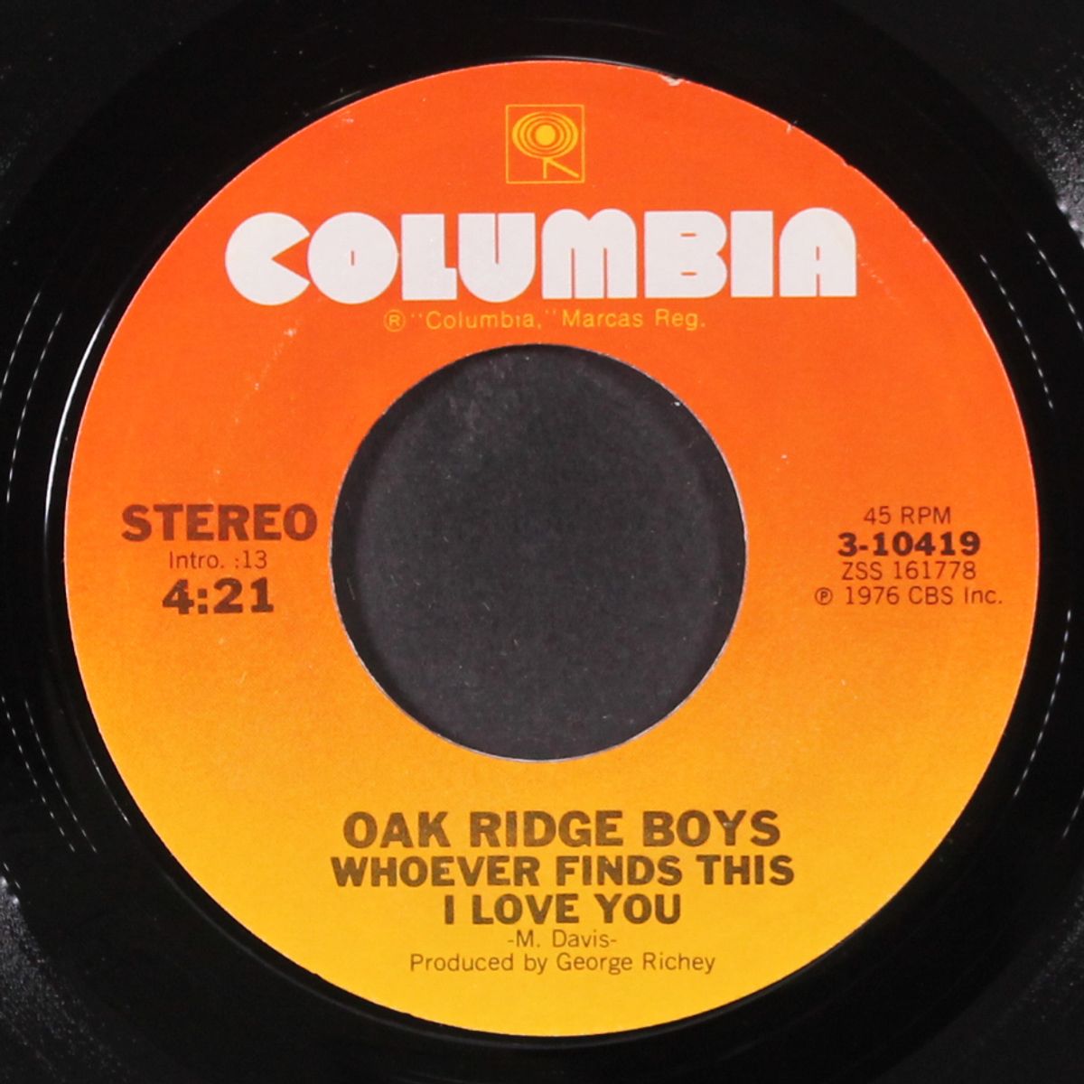 all our favorite songs / whoever finds this i love you by OAK RIDGE BOYS
