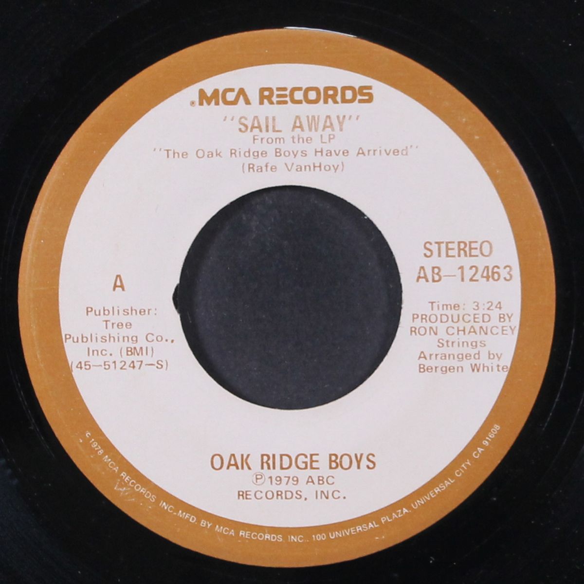 sail away / "the only one" by OAK RIDGE BOYS