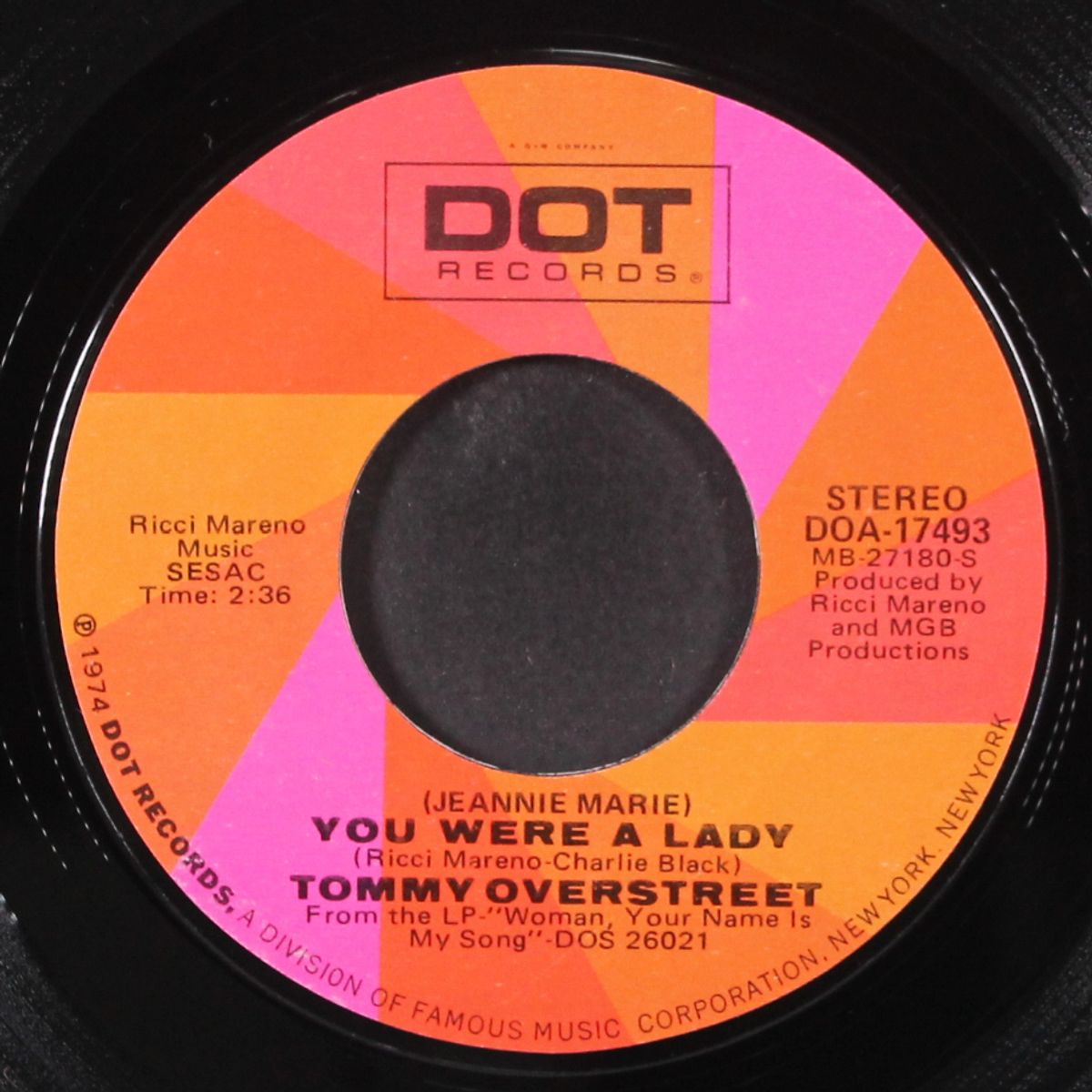 (jeannie marie) you were a lady by TOMMY OVERSTREET