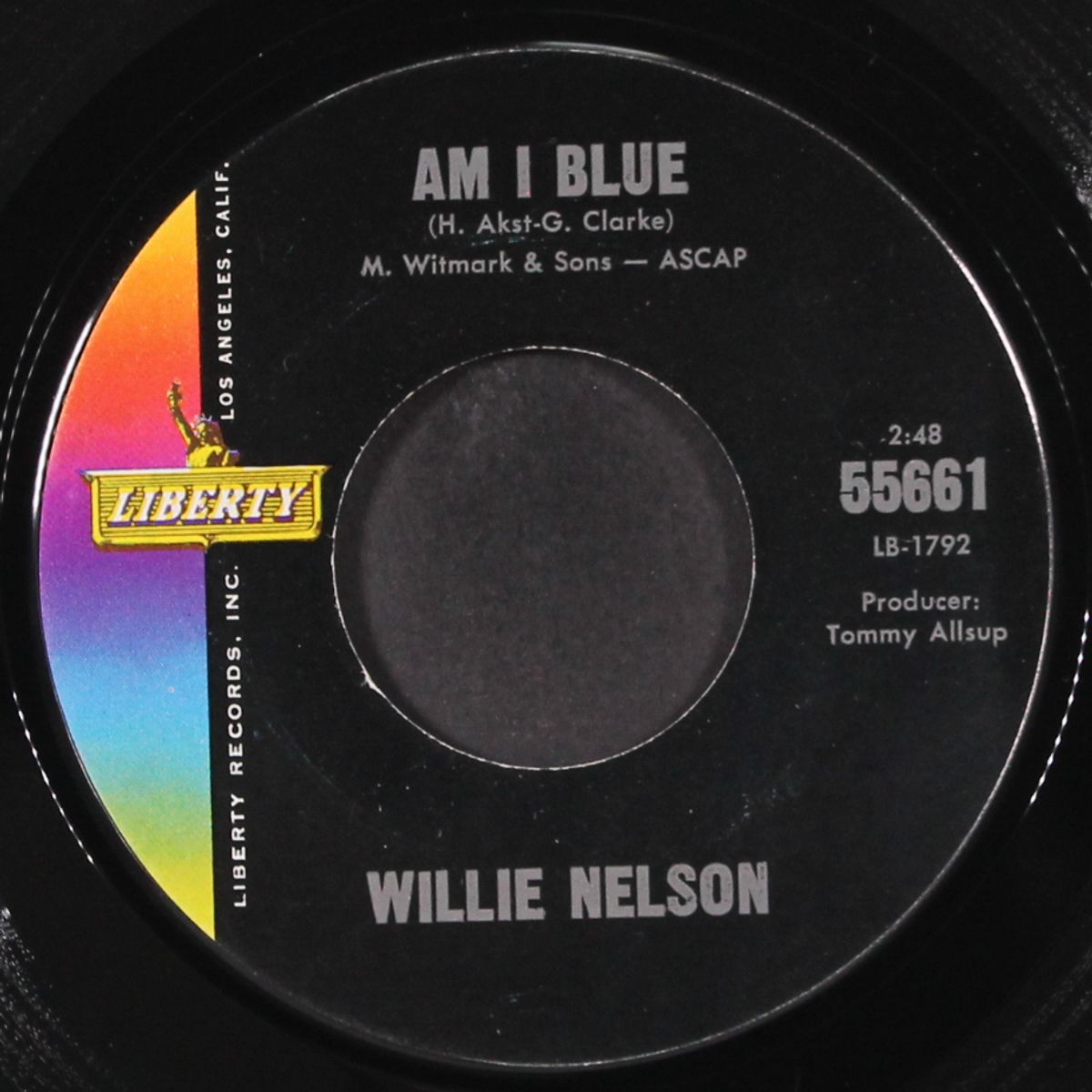 am i blue / there'll be no teardrops tonight by WILLIE NELSON