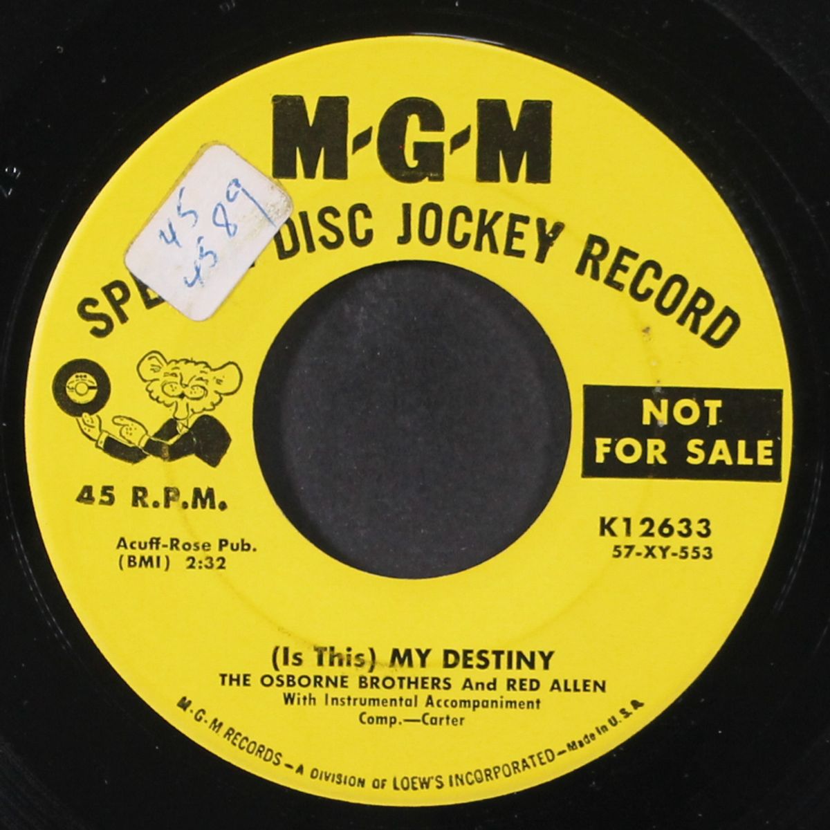 if you don't somebody else will by OSBORNE BROTHERS & RED ALLEN