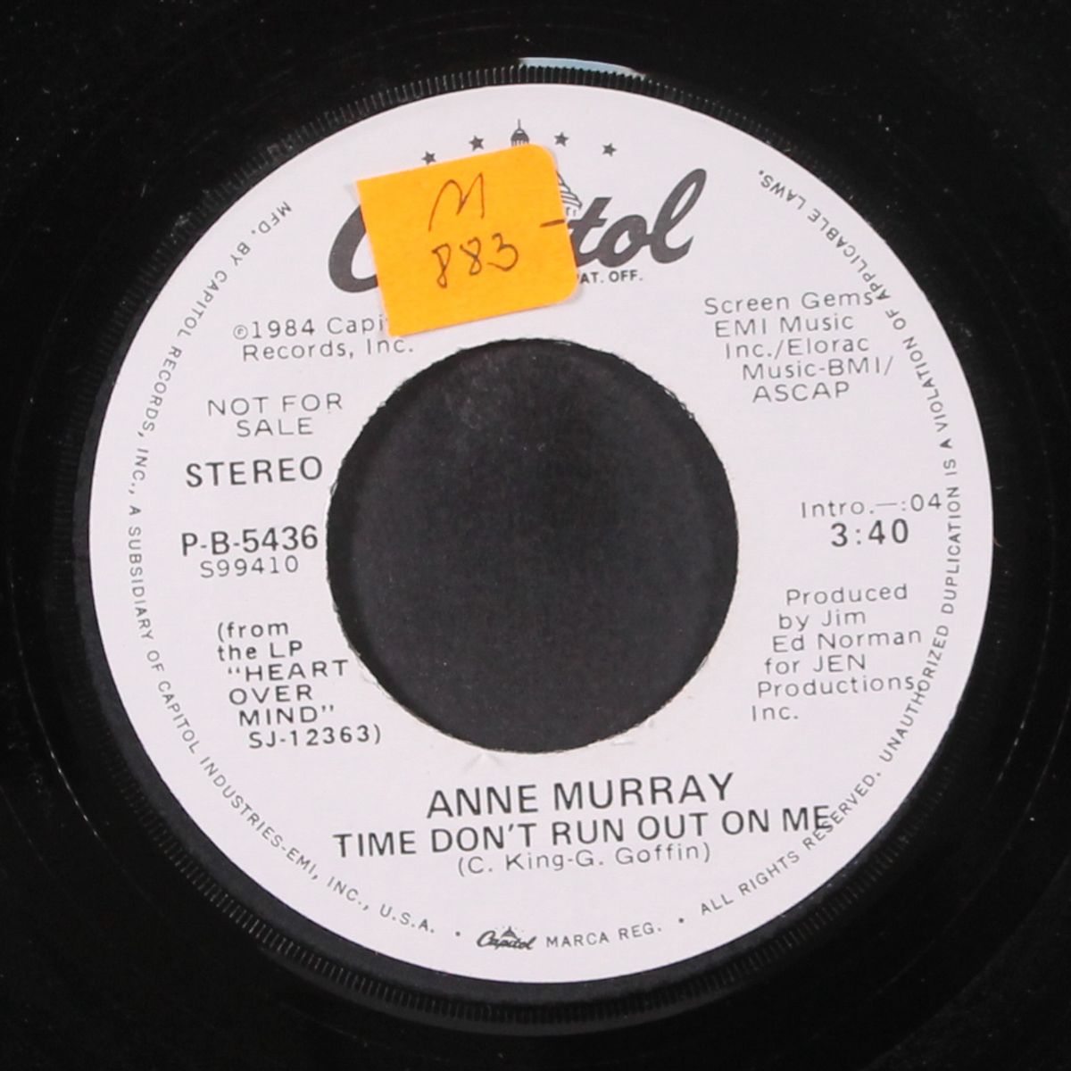 time don't run out on me / same by ANNE MURRAY