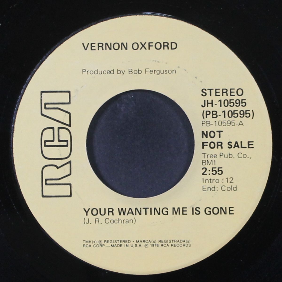 your wanting me gone / mono by VERNON OXFORD
