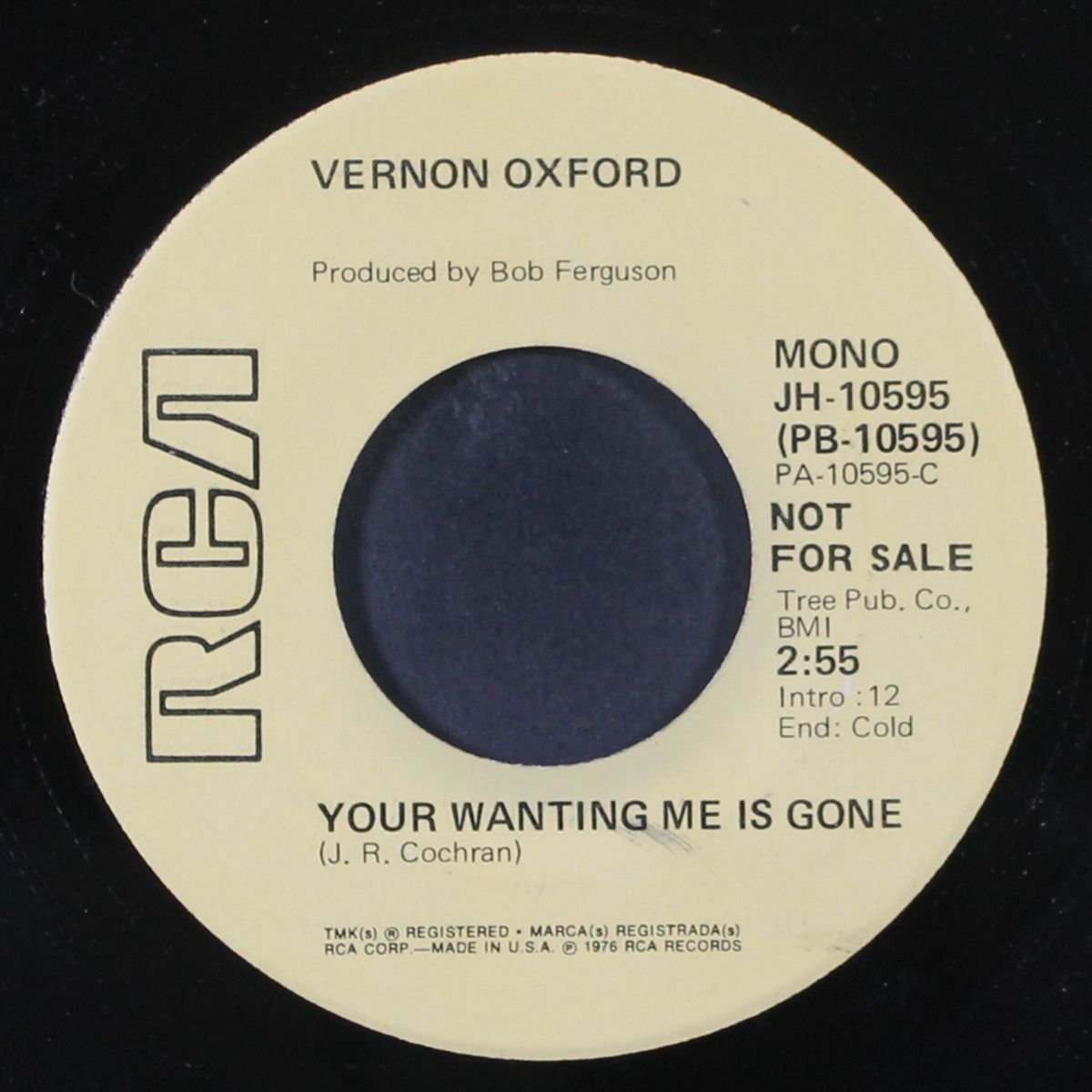your wanting me gone / mono by VERNON OXFORD