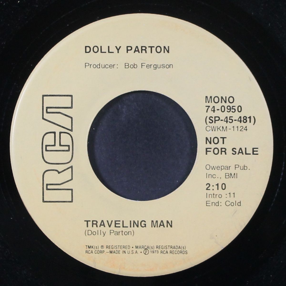 traveling man / mono by DOLLY PARTON