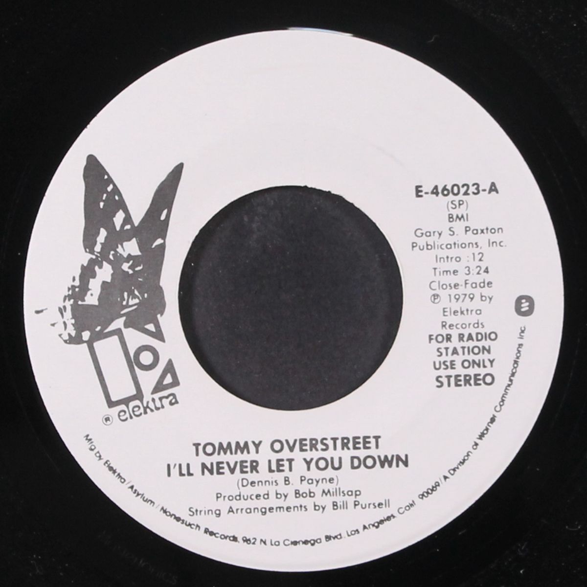 i'll never let you down by TOMMY OVERSTREET