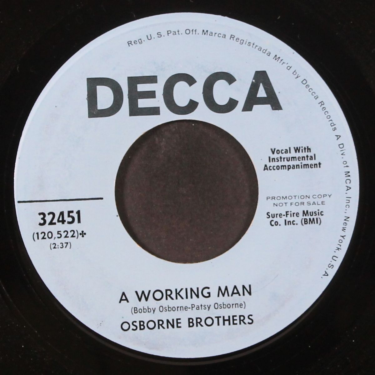 world of forgotten people / a working man by OSBORNE BROTHERS