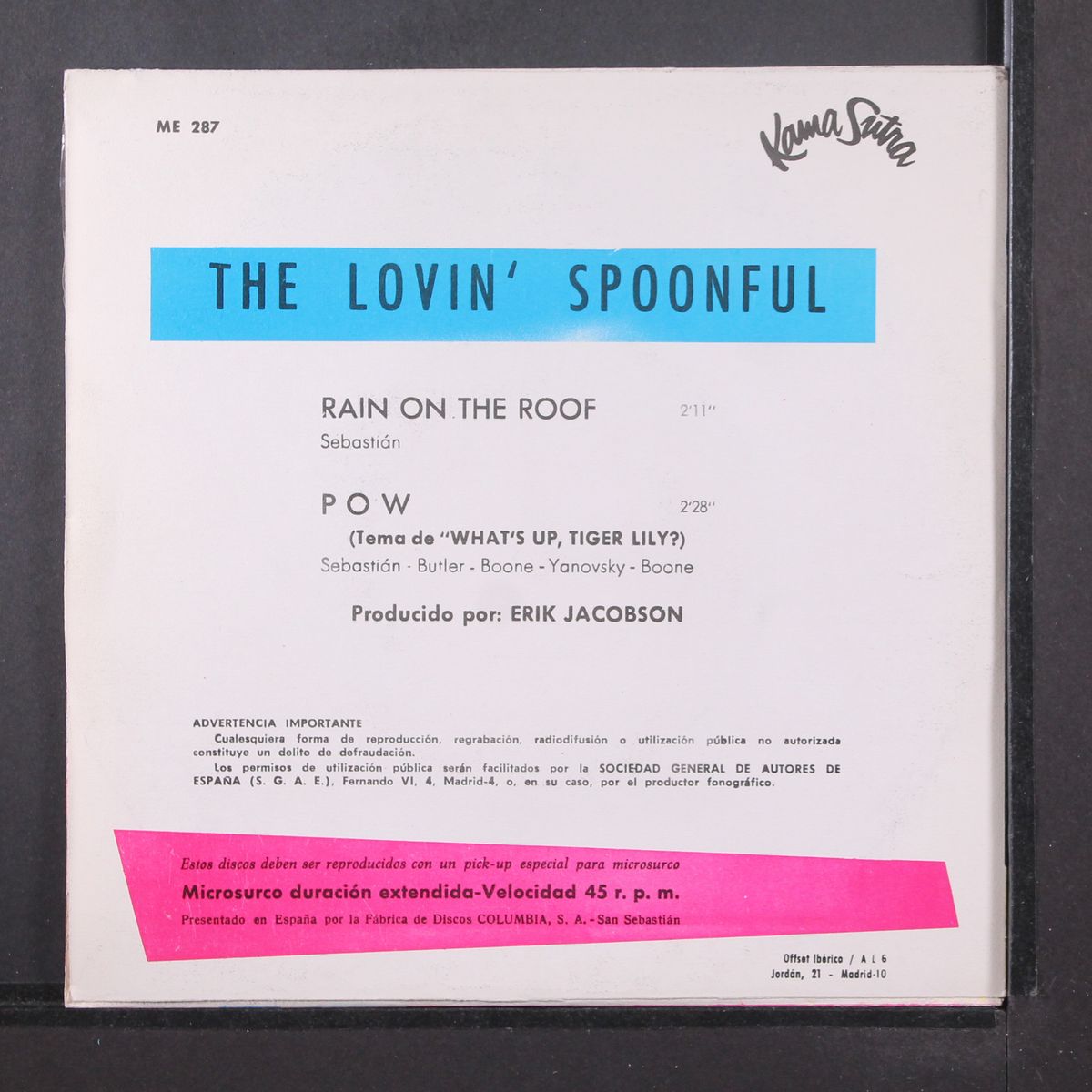 rain on the roof / pow by LOVIN' SPOONFUL