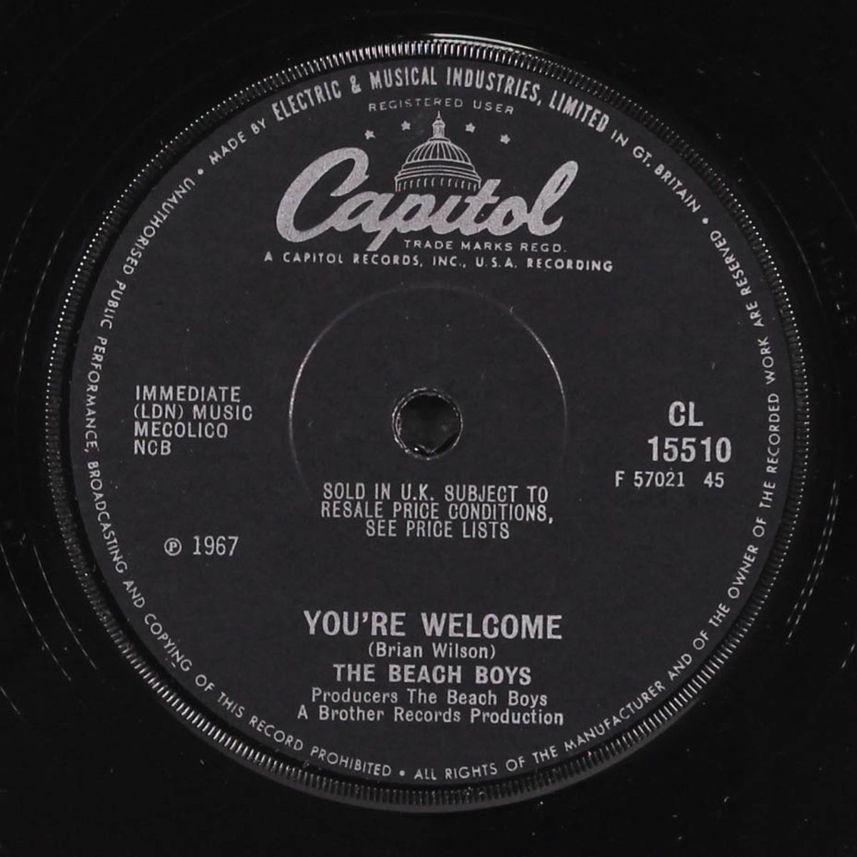 heroes and villains / you're welcome by BEACH BOYS