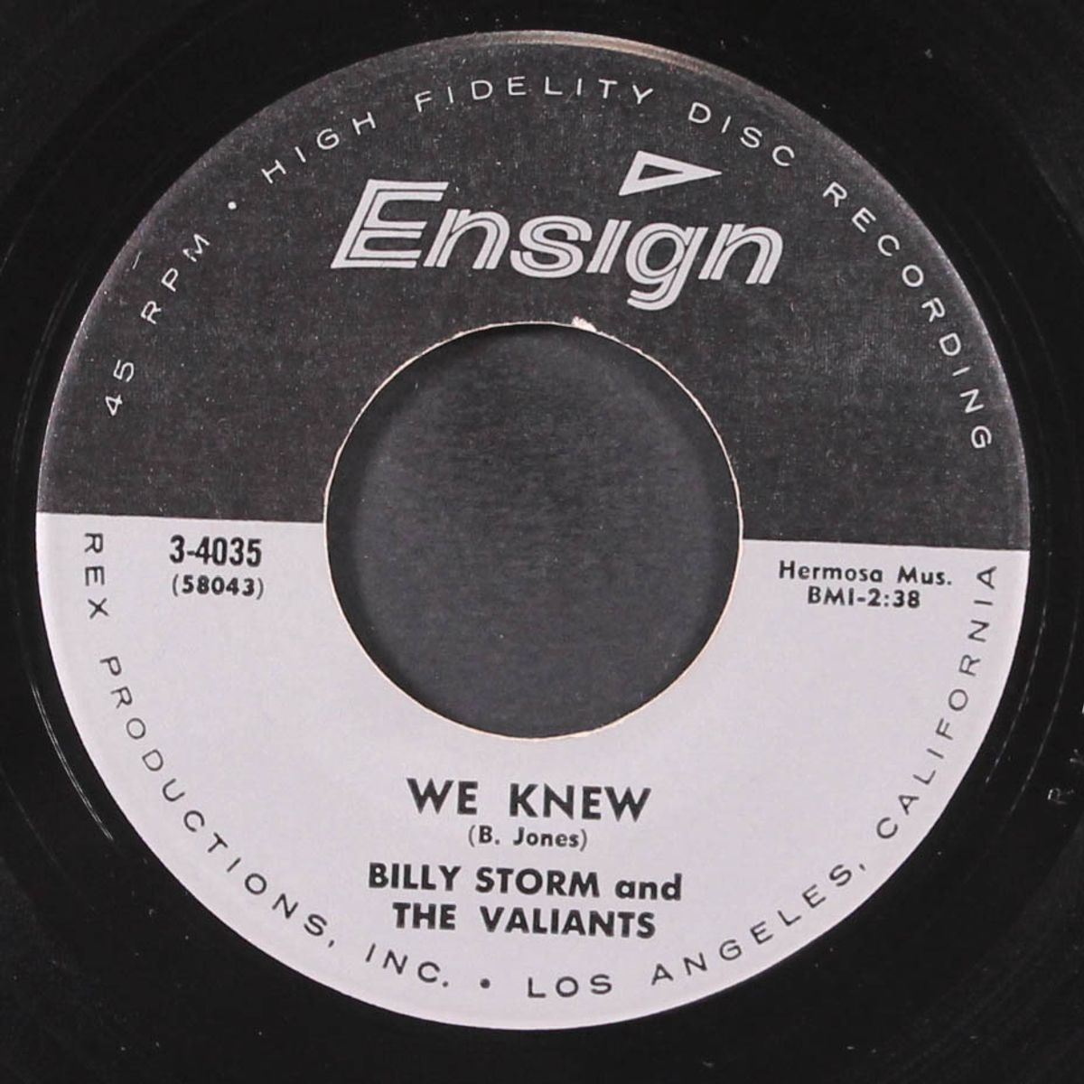 walkin’ girl / we knew by BILLY STORM