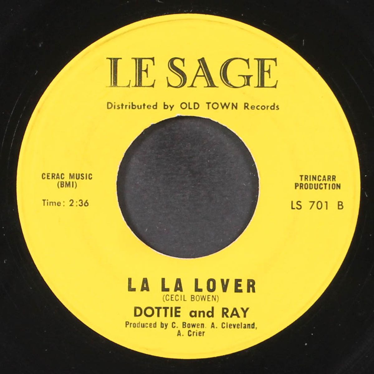 i love you baby / la la lover by DOTTIE & RAY