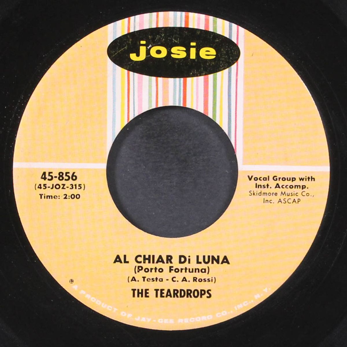 we won't tell / al chier di luna by TEARDROPS