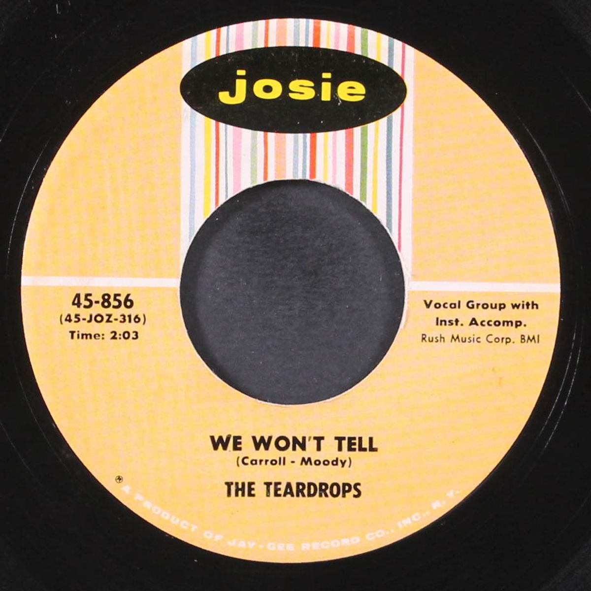 we won't tell / al chier di luna by TEARDROPS