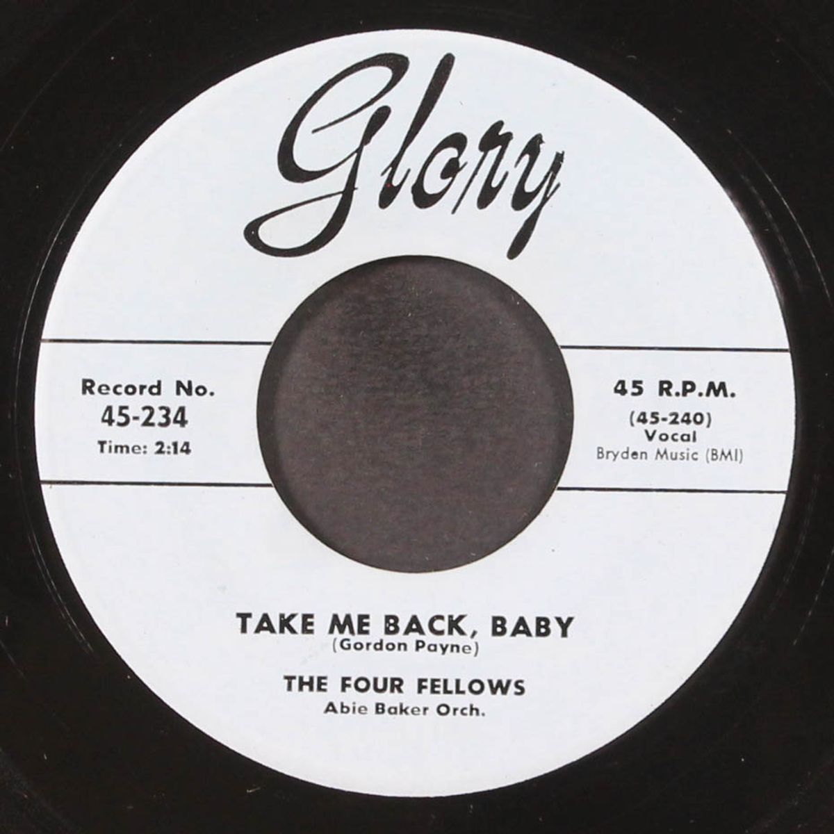soldier boy / take me back, baby by FOUR FELLOWS
