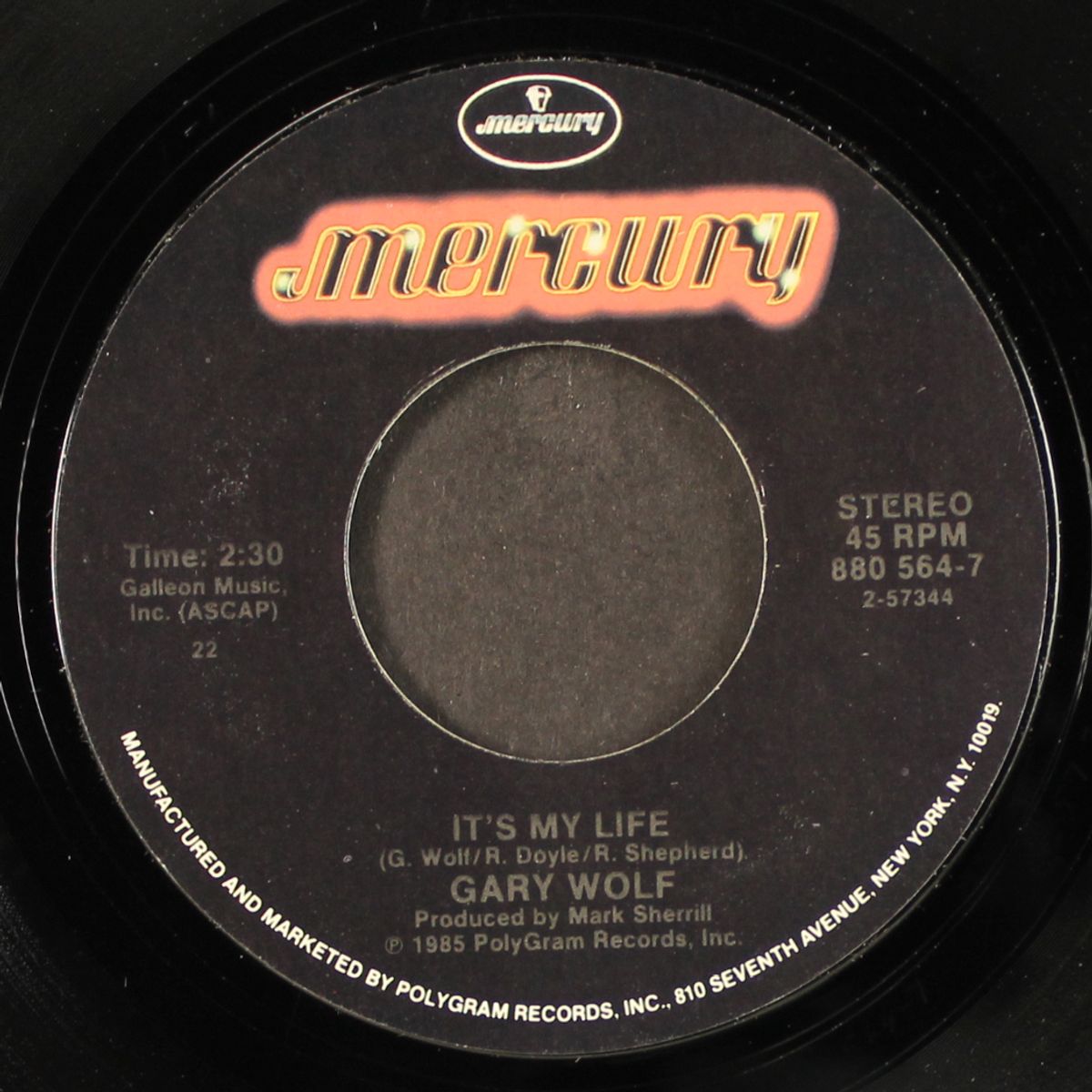 it's my life / first things first by GARY WOLF