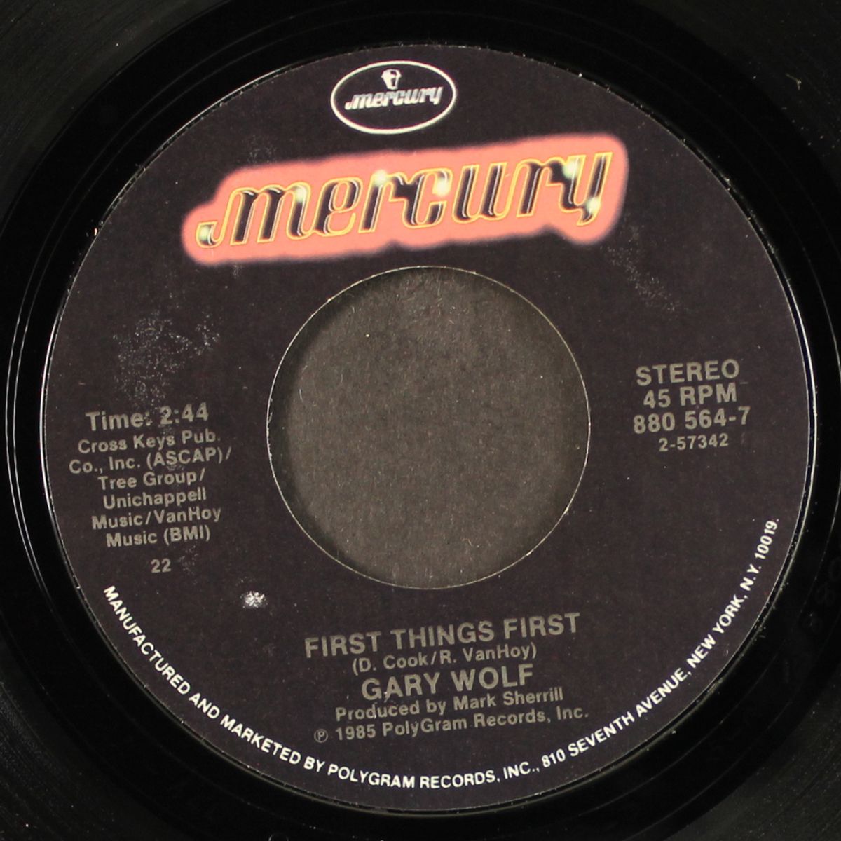 it's my life / first things first by GARY WOLF