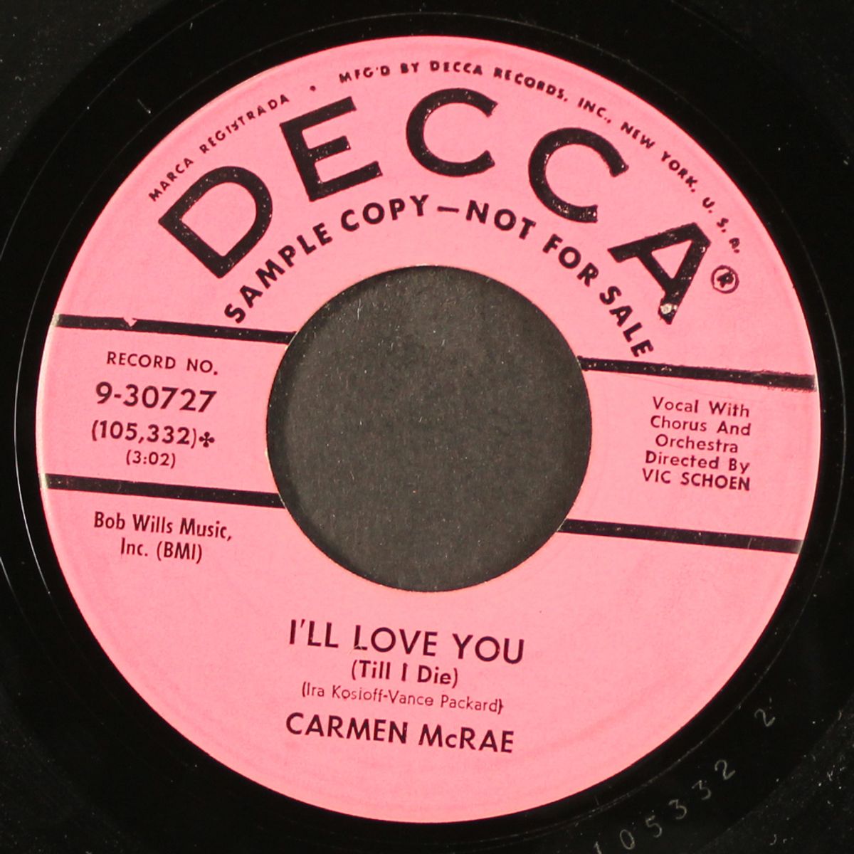 i'll love you / i love the ground you walk on by CARMEN MCRAE