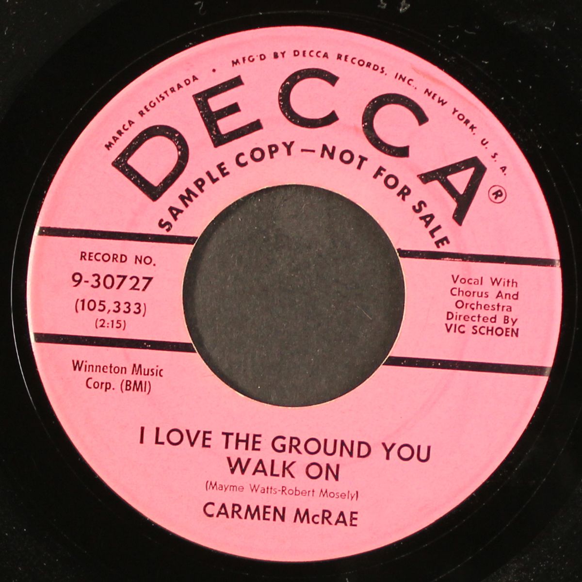 i'll love you / i love the ground you walk on by CARMEN MCRAE