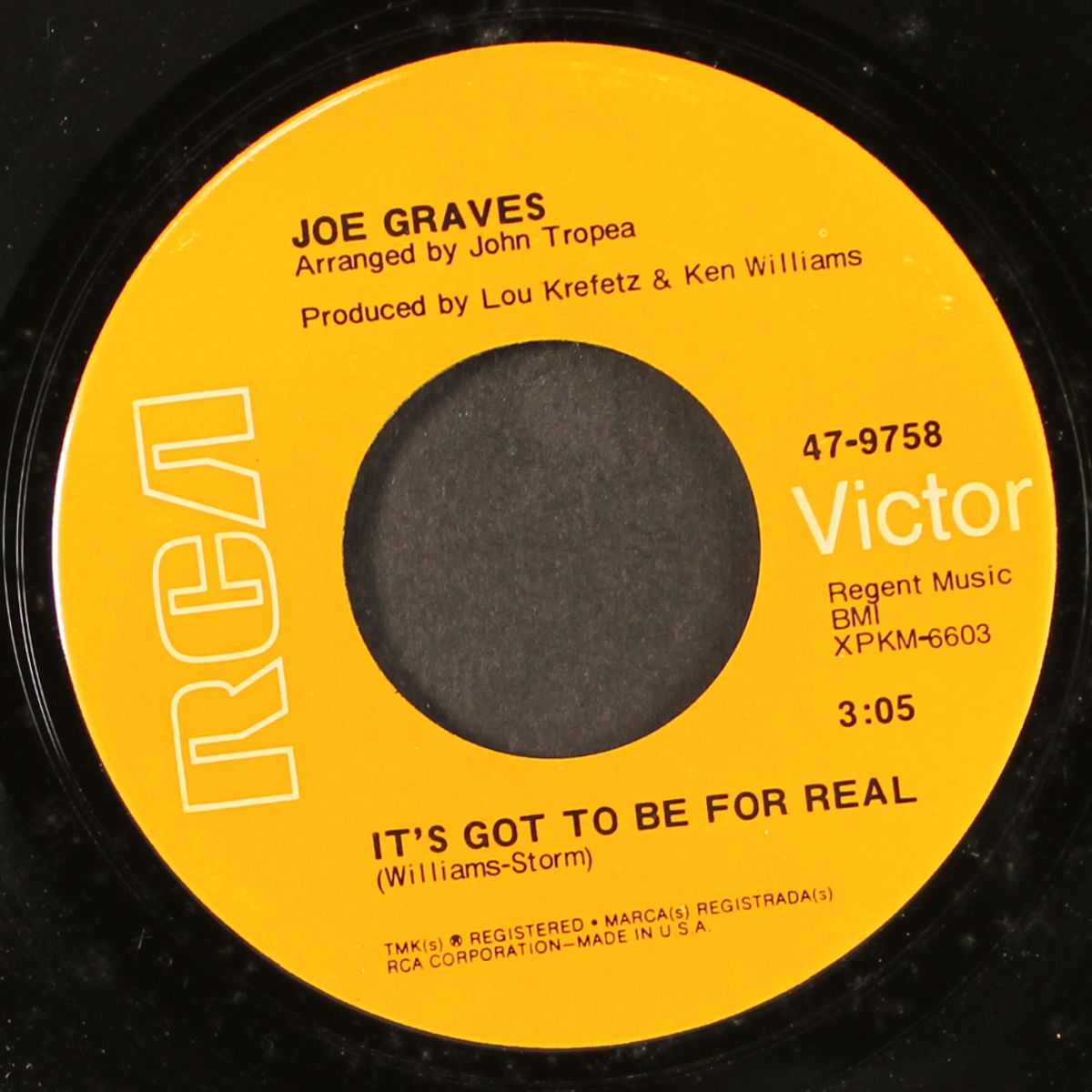 baby if you were gone / it's got to be for real by JOE GRAVES