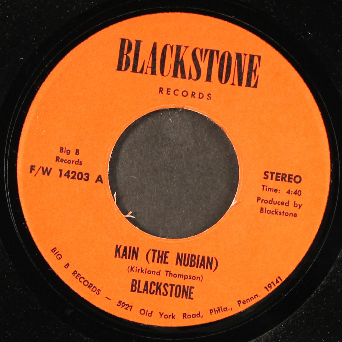 kain (the nubian) / hot blues by BLACKSTONE