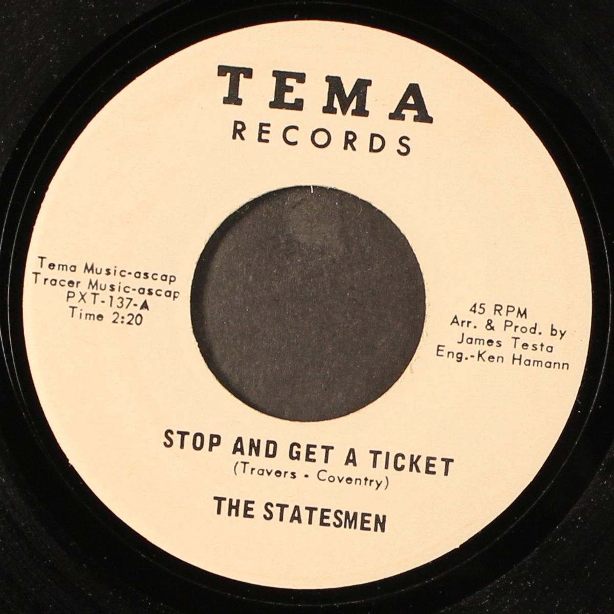 stop and get a ticket / stick with me baby by STATESMEN
