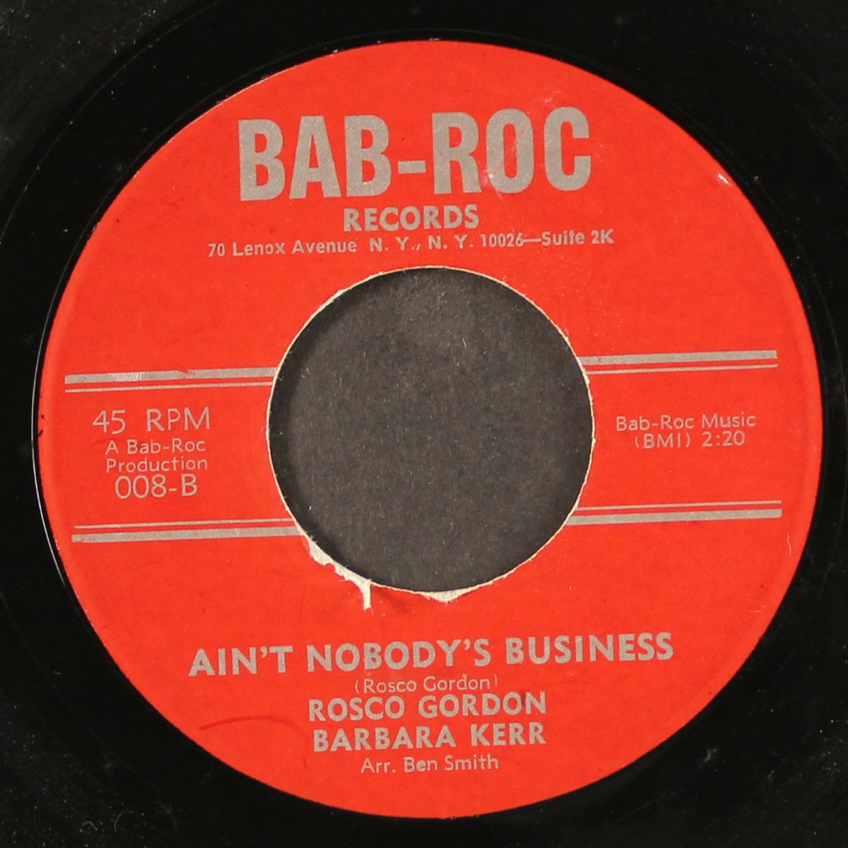 who's been doing it / ain't nobody's business by ROSCO GORDON